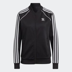 Adidas Women's Black and White Bomber Jacket
